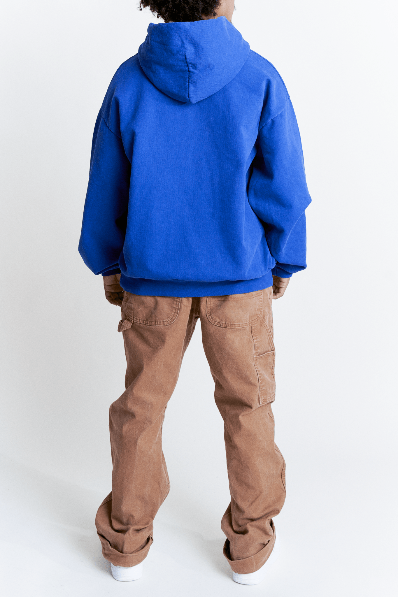 Happy Weekend Hoodie on male model - Back View