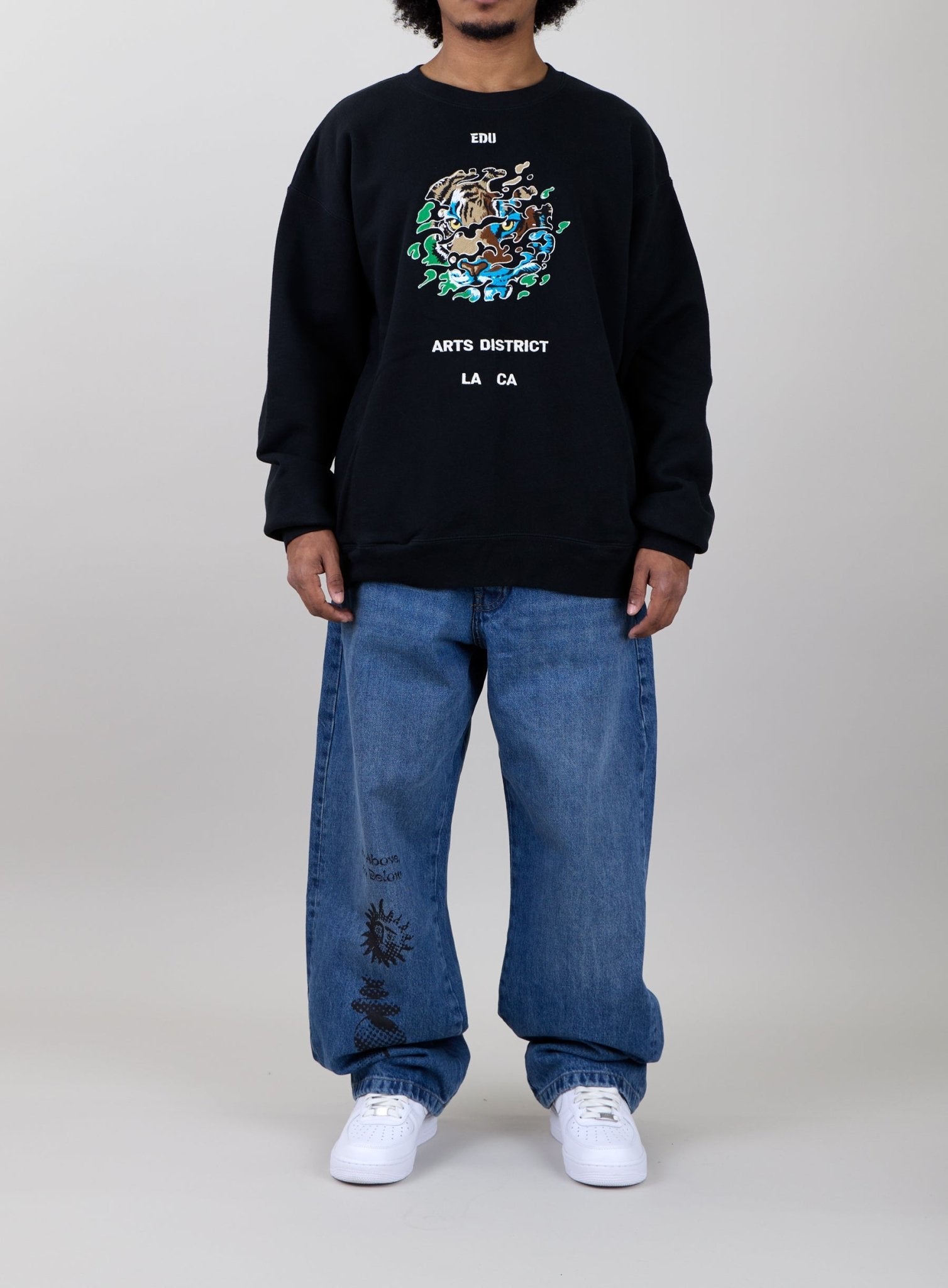 Embrace The Elements Crewneck on male model - Front View