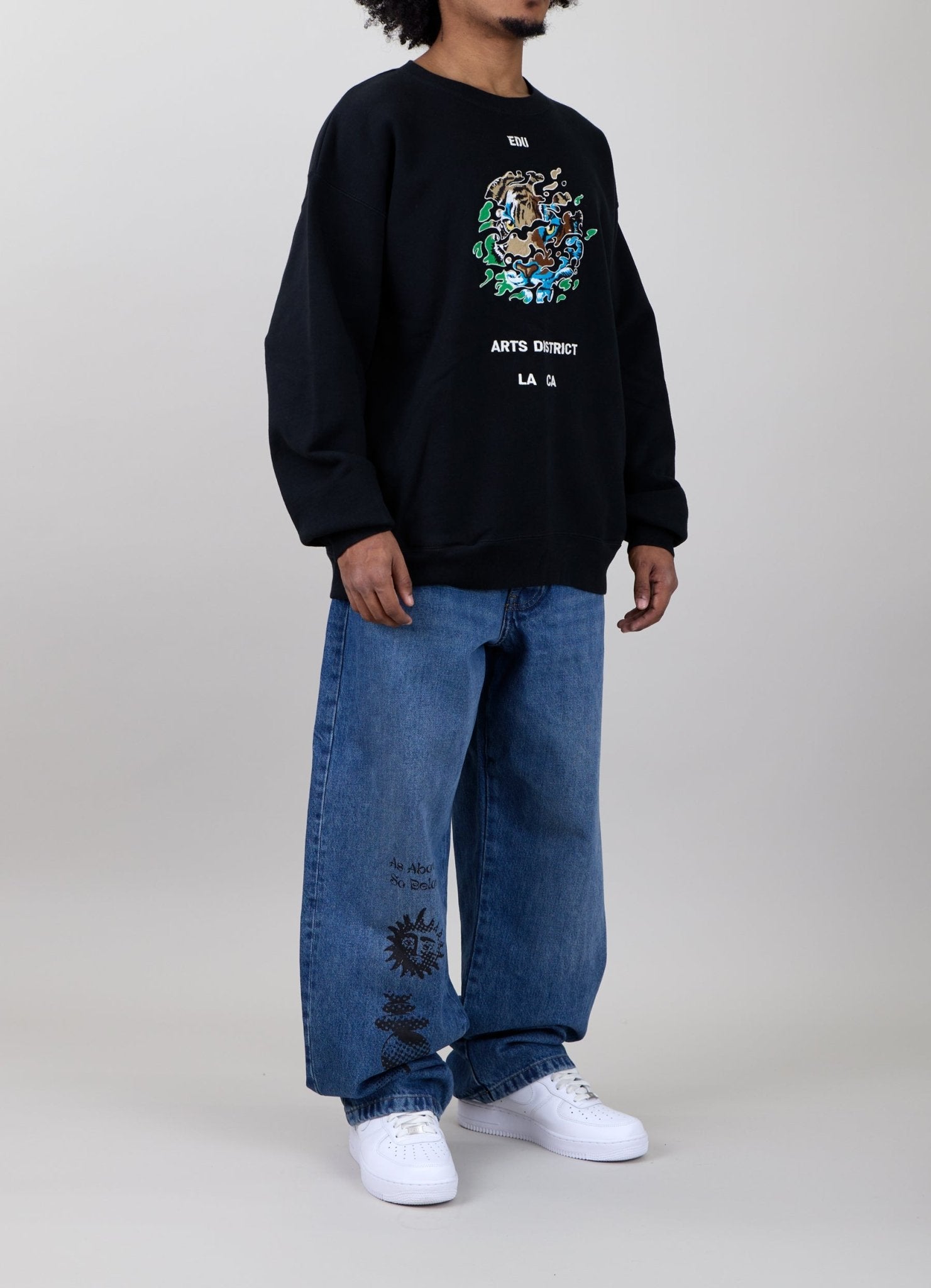 Embrace The Elements Crewneck on male model - Right View