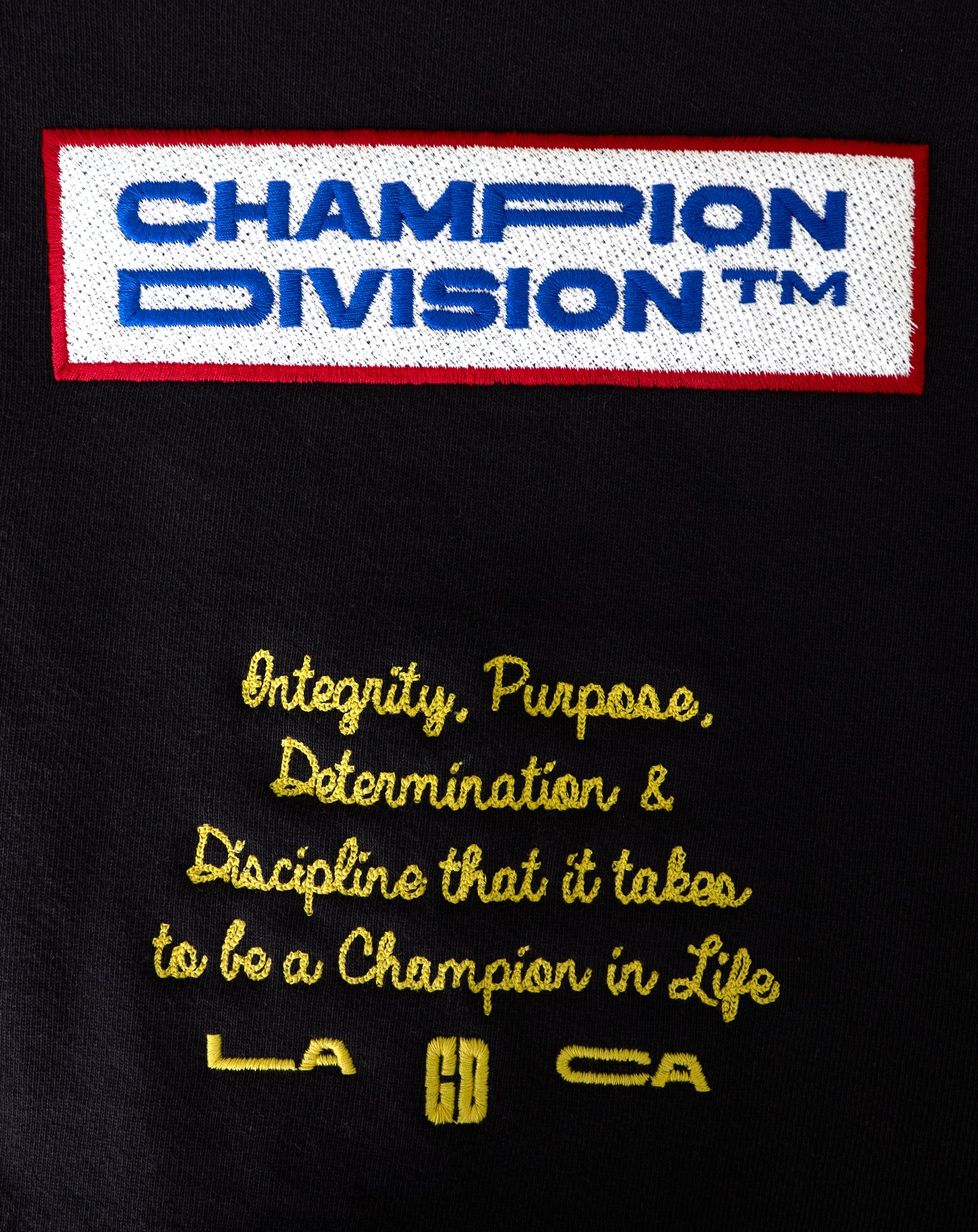 Champion Division Hoodie - Close up