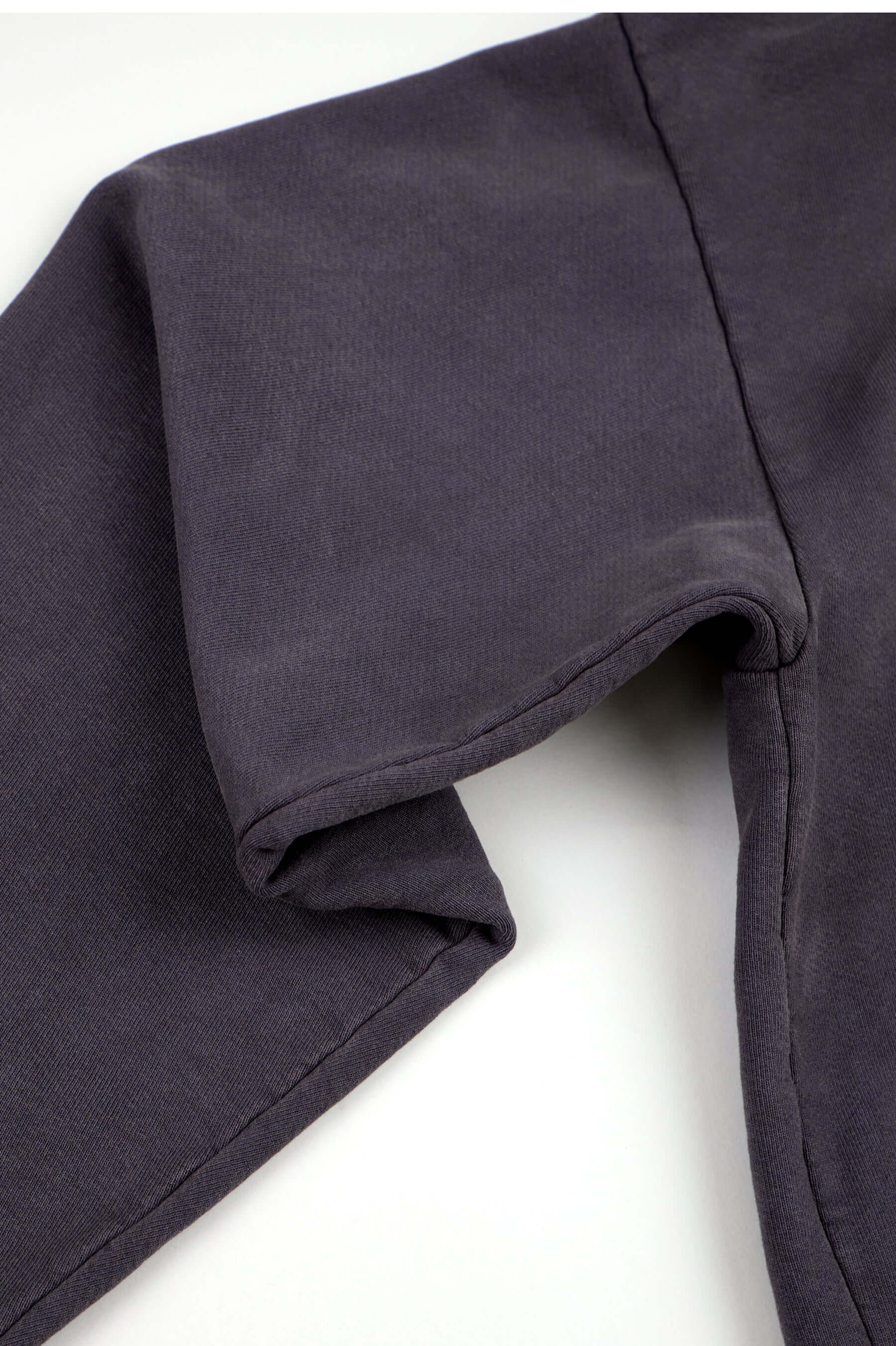 Close-up of a dark gray sleeve.