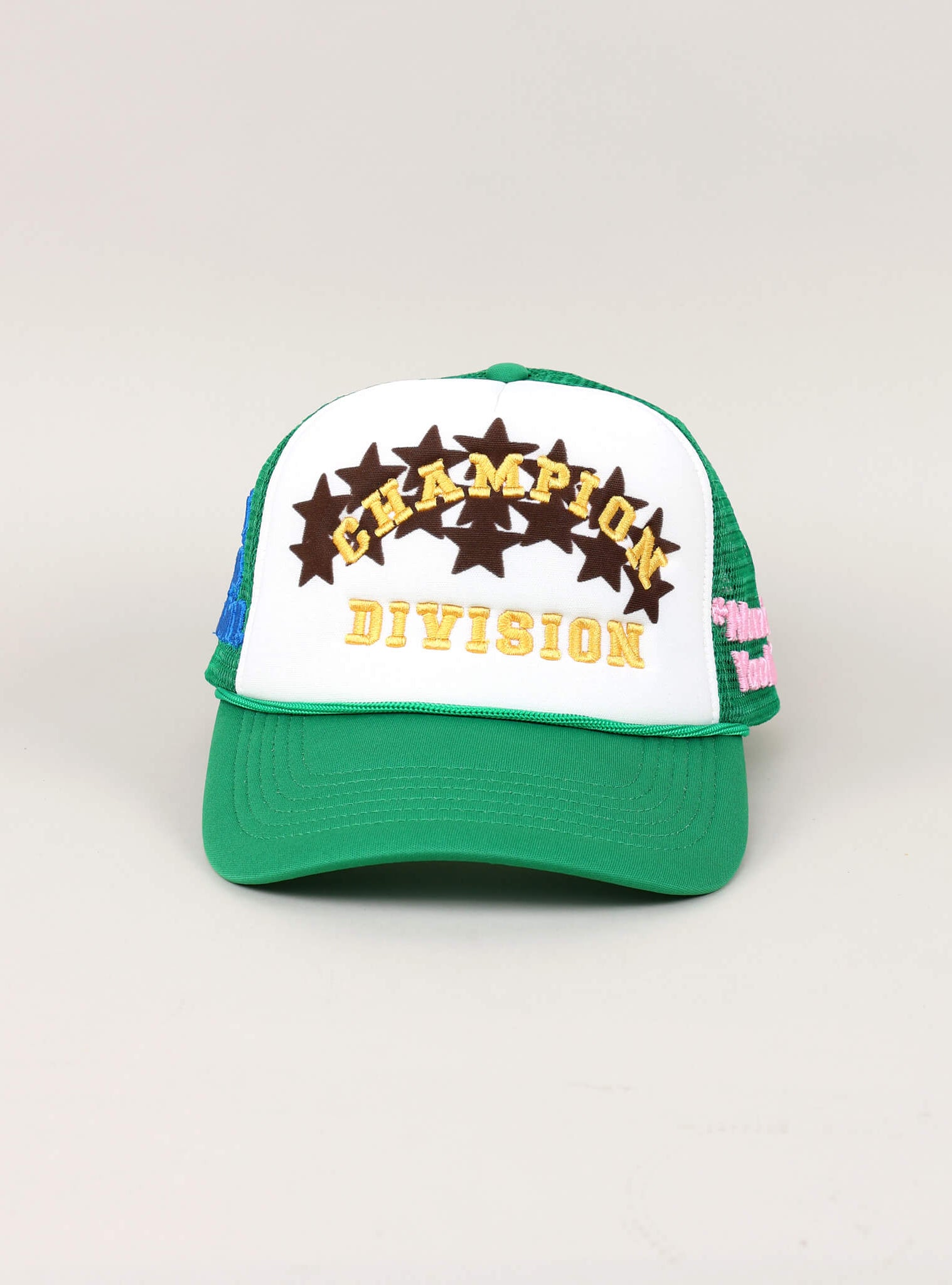 Fall 7 Rise 8 Green/White Trucker Hat - Front View