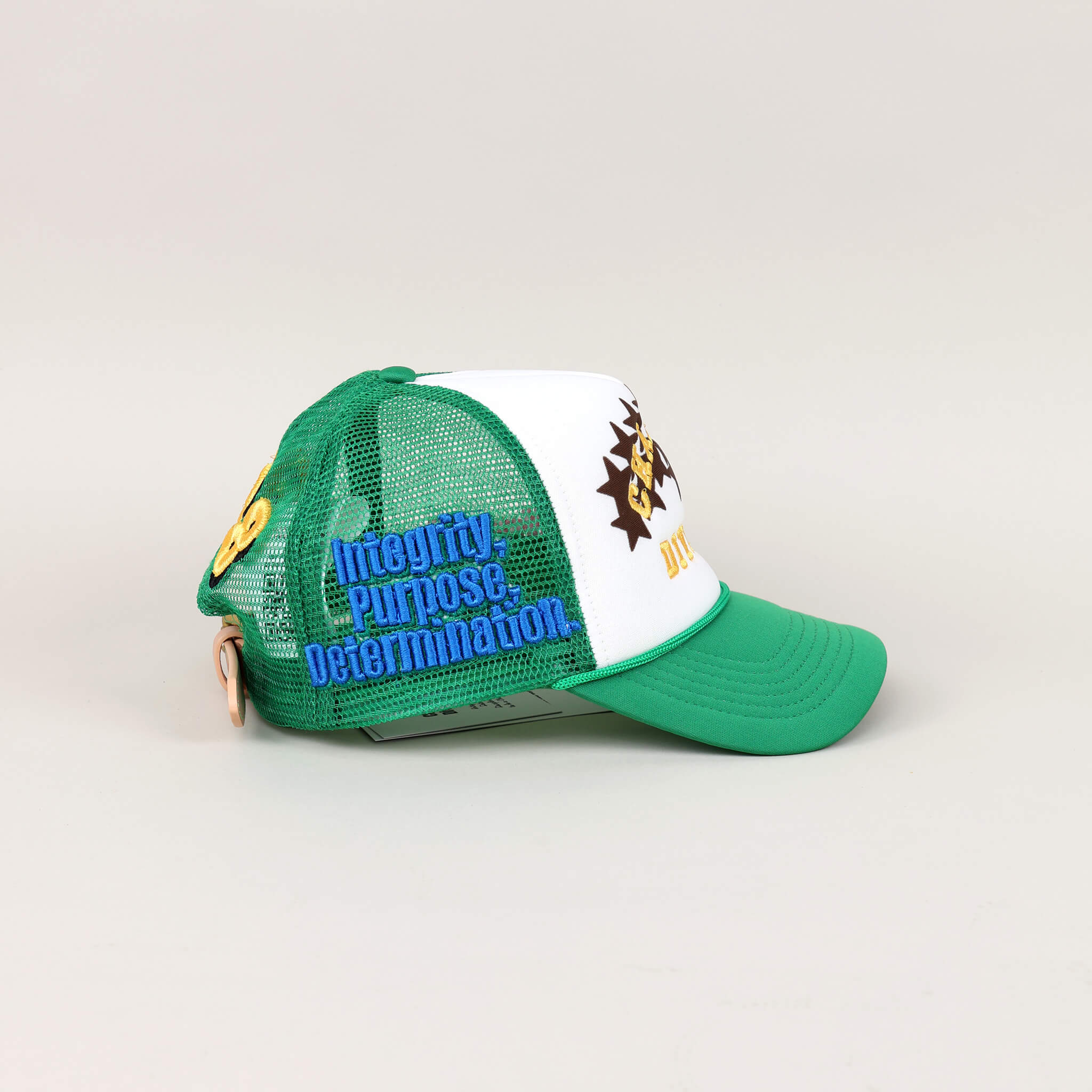Fall 7 Rise 8 Green/White Trucker Hat - Right View