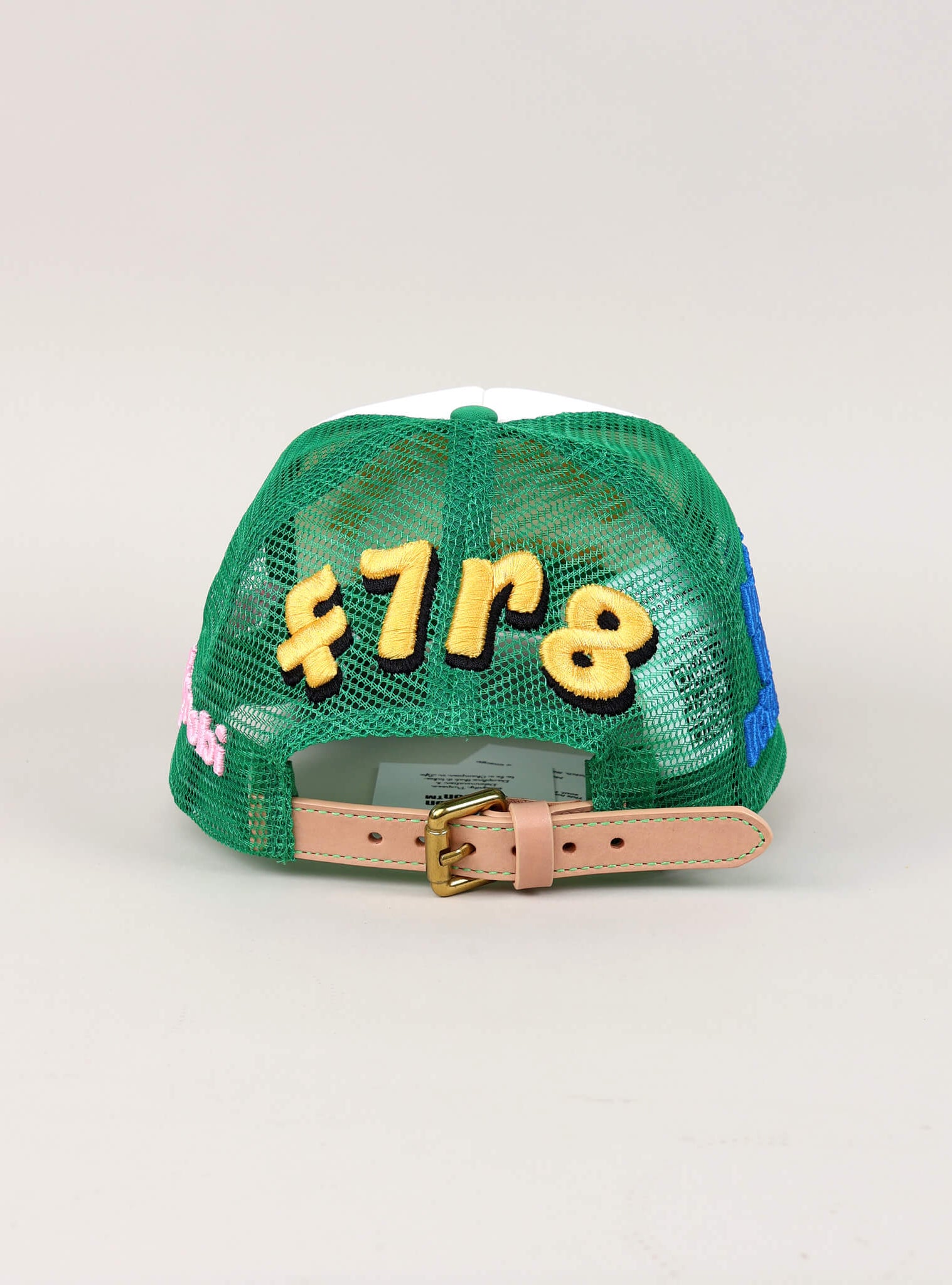 Fall 7 Rise 8 Green/White Trucker Hat - Back View