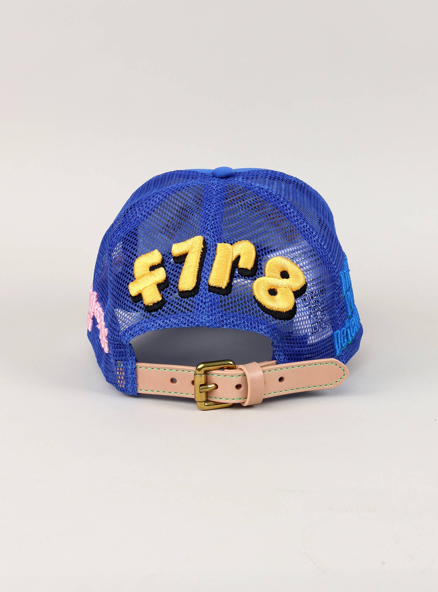 Fall 7 Rise 8 Blue Trucker Hat - Back View
