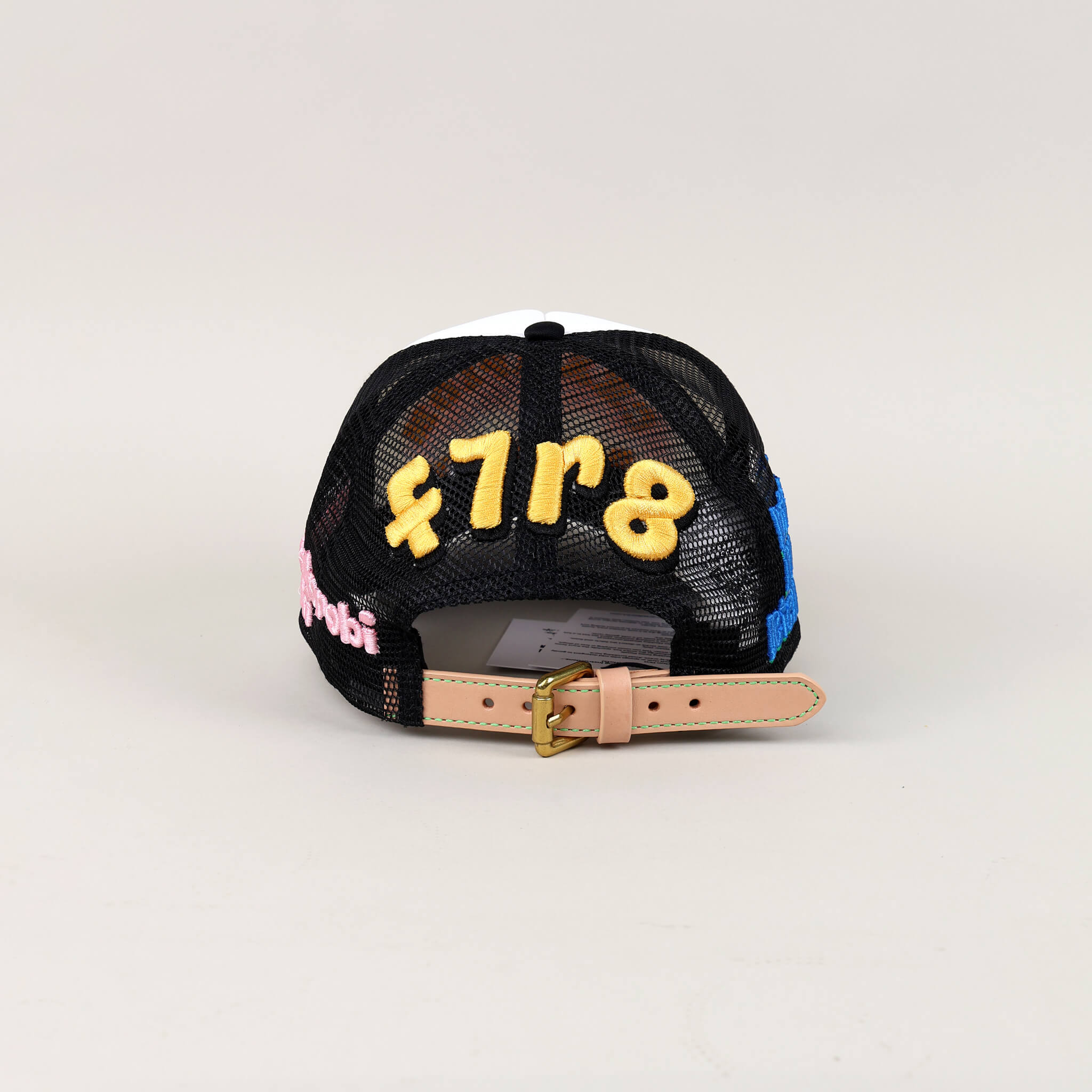 Fall 7 Rise 8 Black/White Trucker Hat - Back View