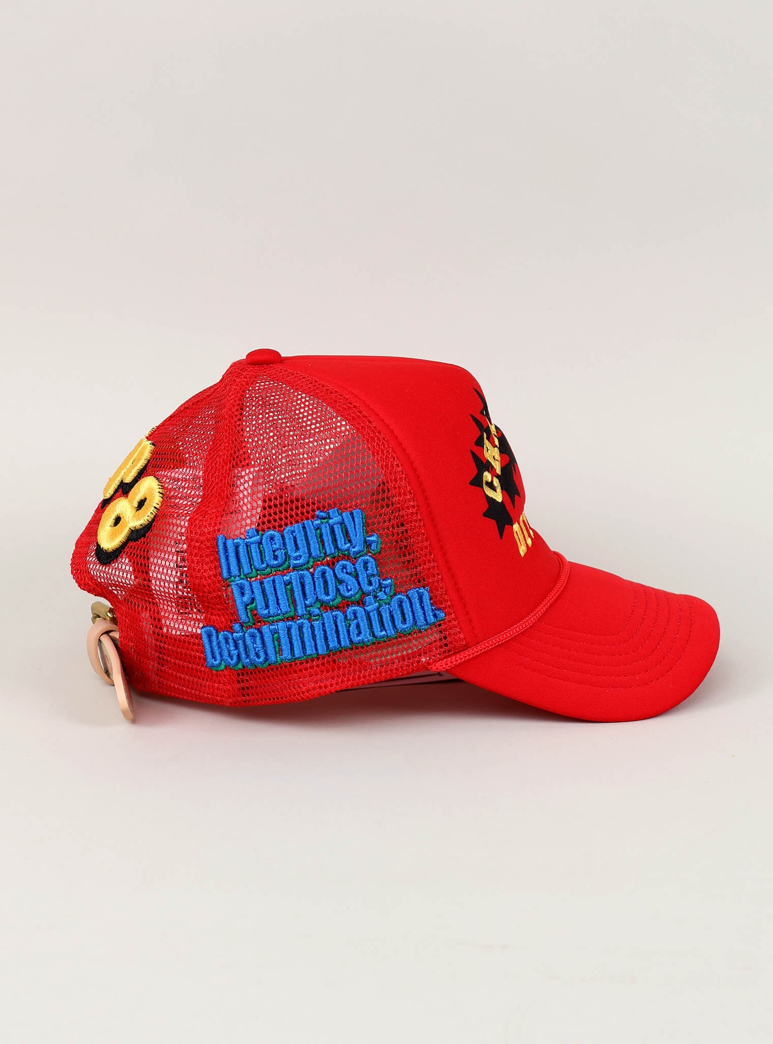 Fall 7 Rise 8 Red Trucker Hat - Right View