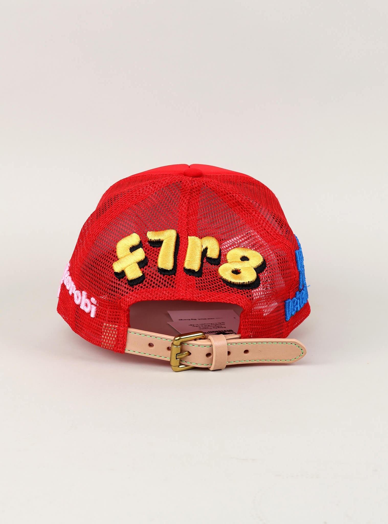 Fall 7 Rise 8 Red Trucker Hat - Back View