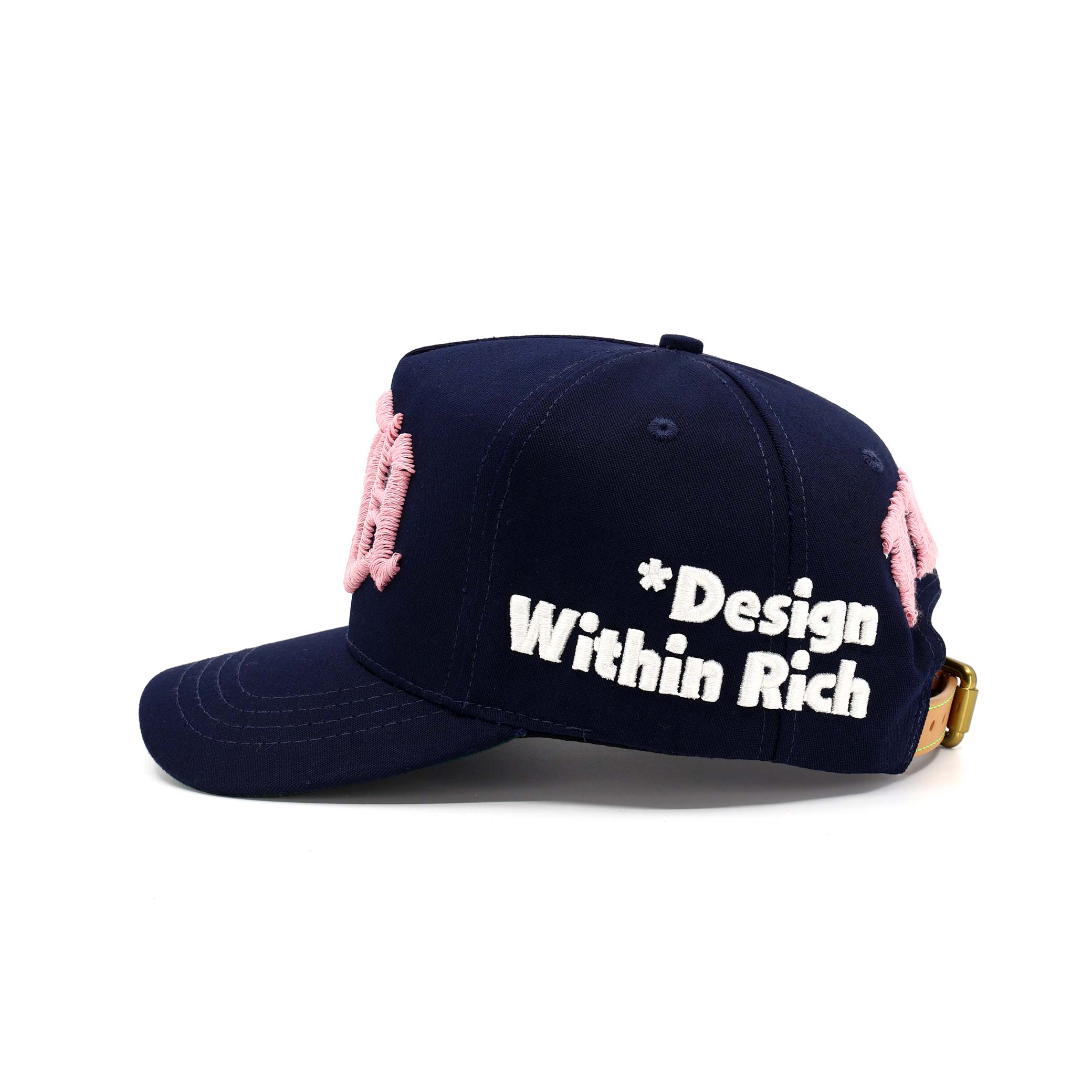 Black baseball cap on a white background