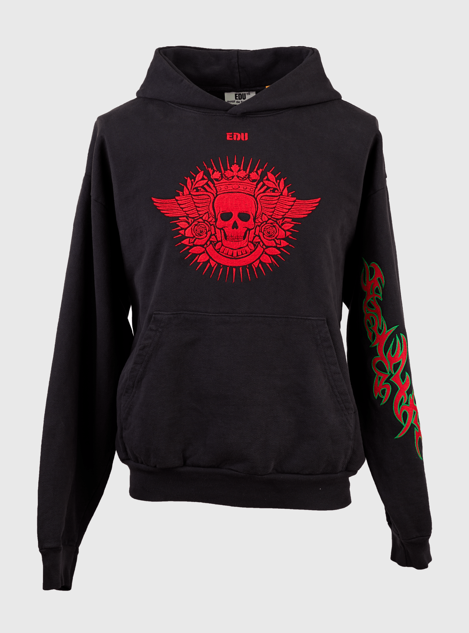 CRIMSON SKULL HOODIE - edu - Artsdistrict