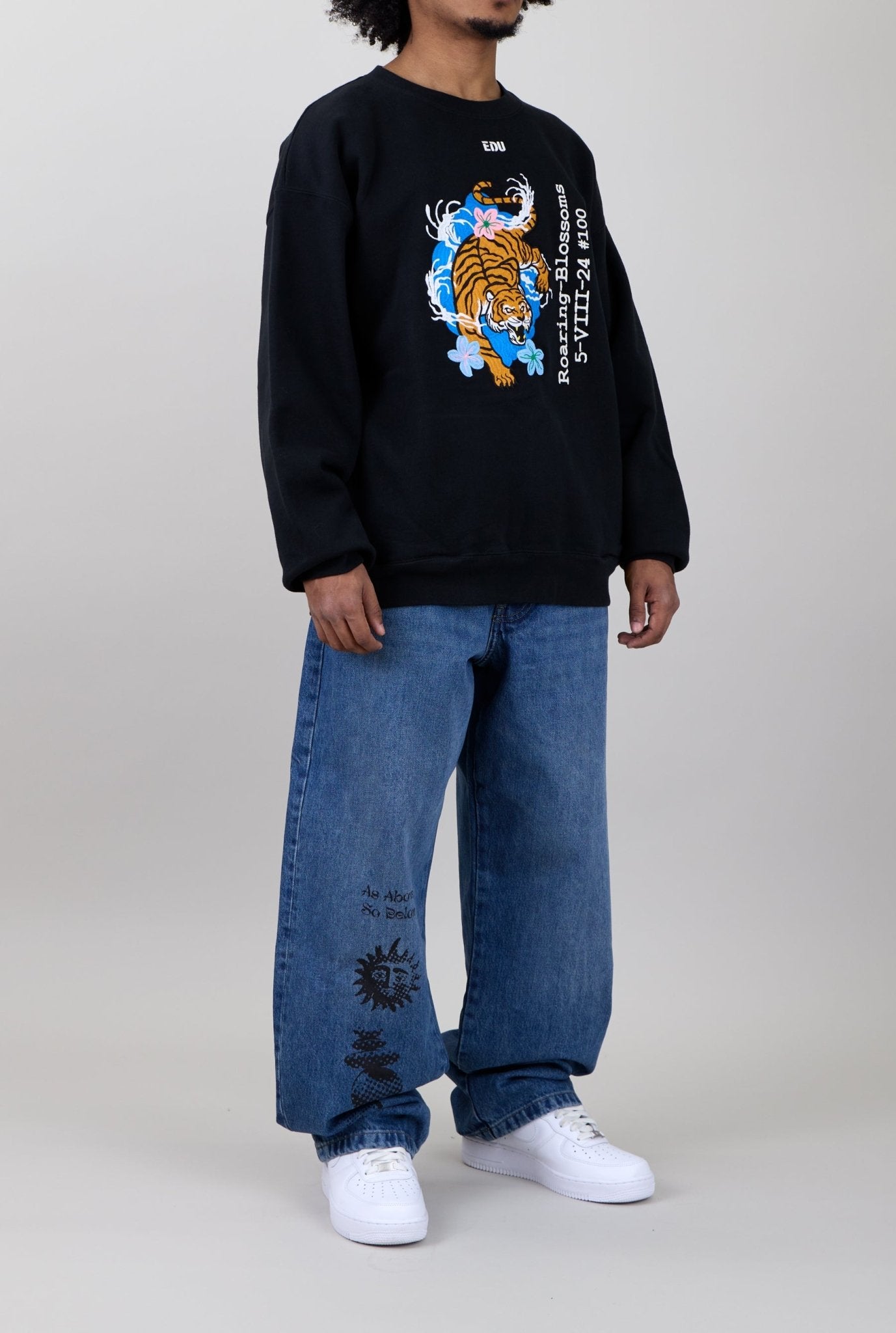ROARING BLOSSOMS CREWNECK - edu - Artsdistrict