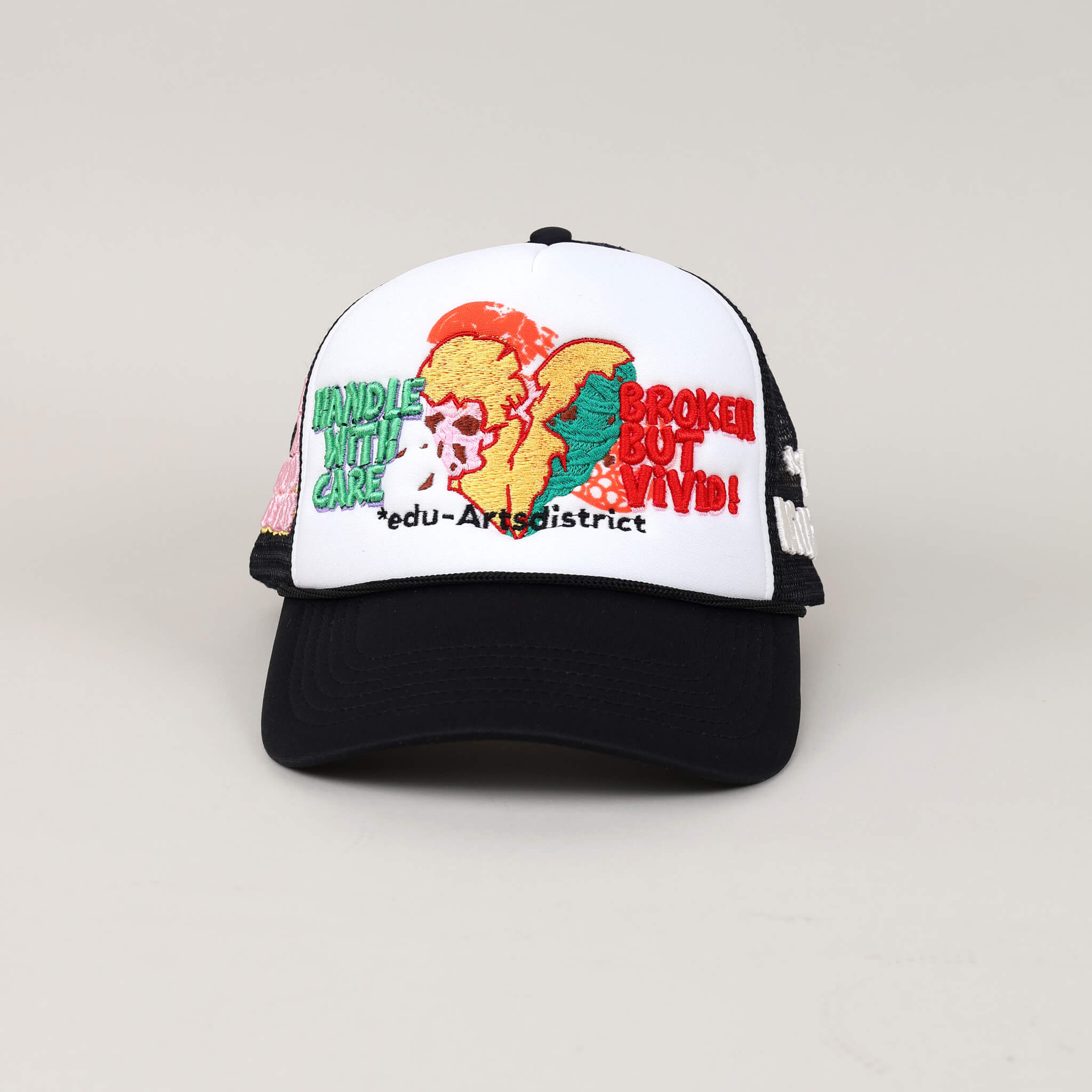 Broken Navy Trucker Hat - Front View
