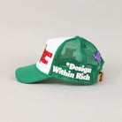 Broken Green Trucker Hat - Left View