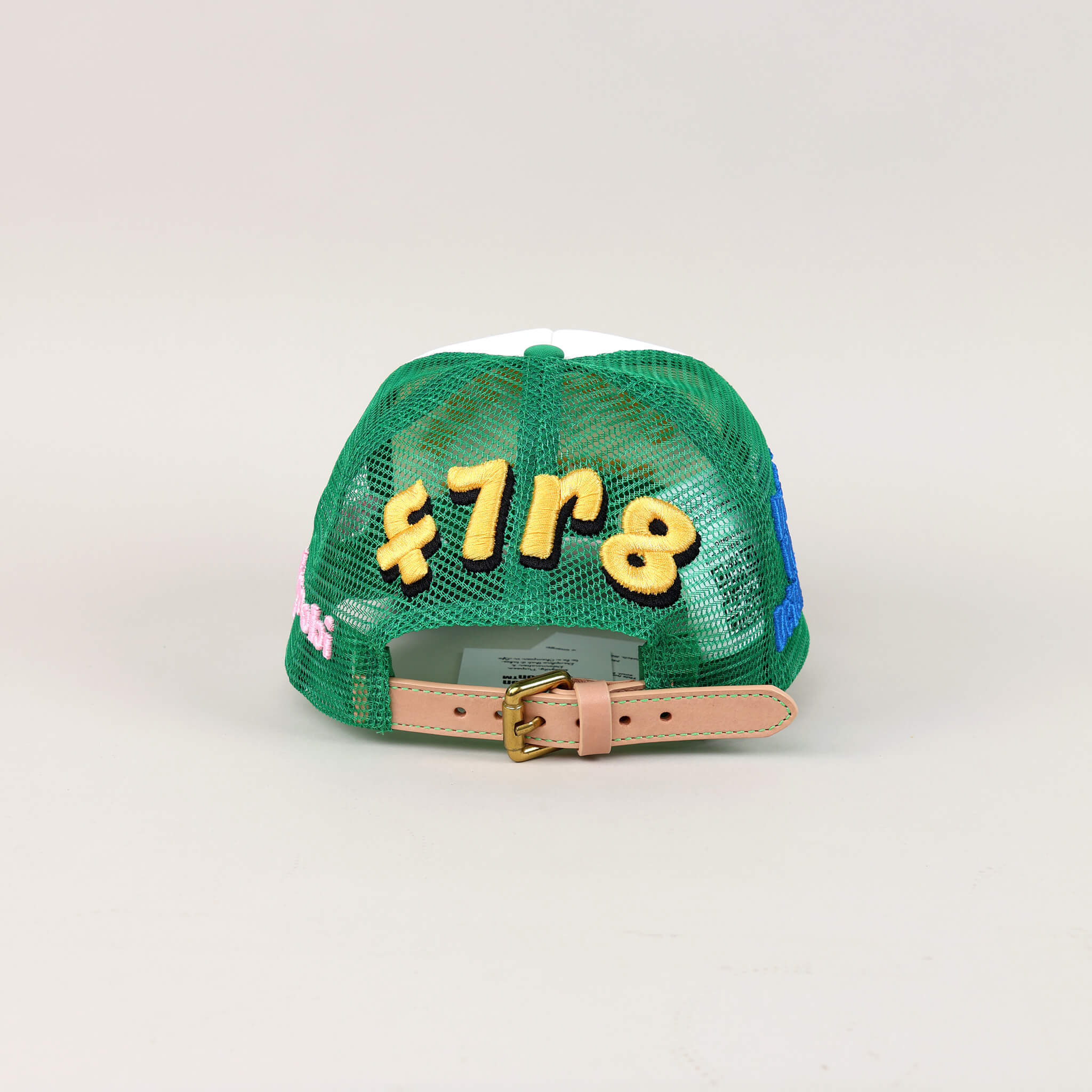 Fall 7 Rise 8 Green/White Trucker Hat - Back View
