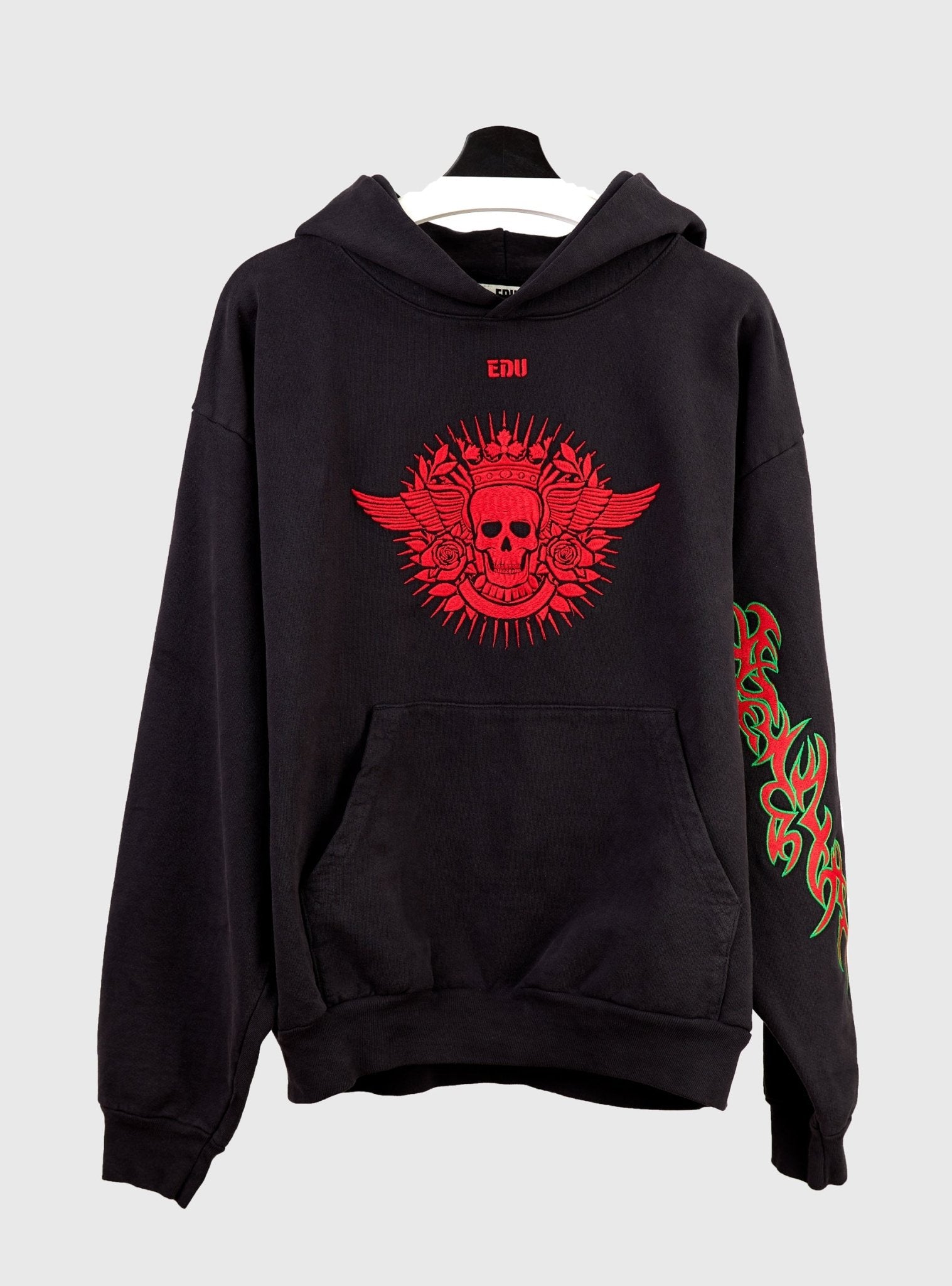 CRIMSON SKULL HOODIE - edu - Artsdistrict